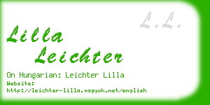 lilla leichter business card